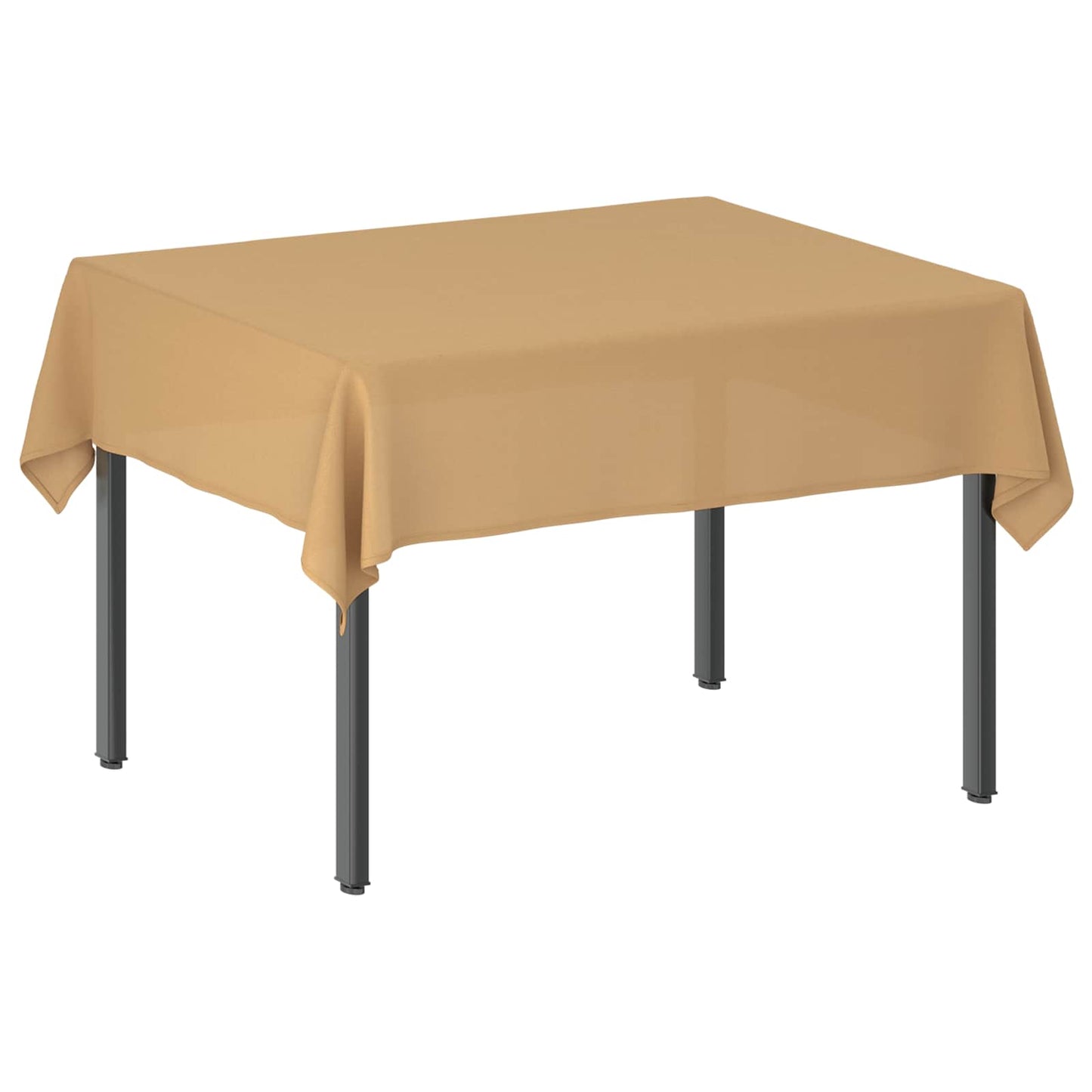 Table Cloth Rectangular Beige 110 x 140 cm Polyester