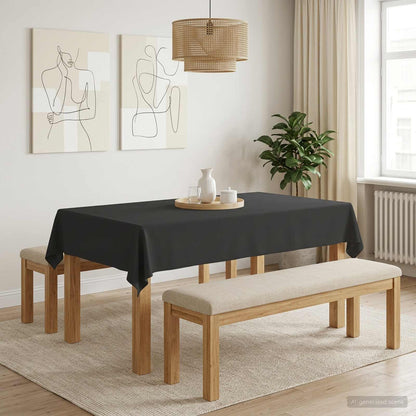 Table Cloth 5 pcs Rectangular Dark Grey 140 x 220 cm Polyester
