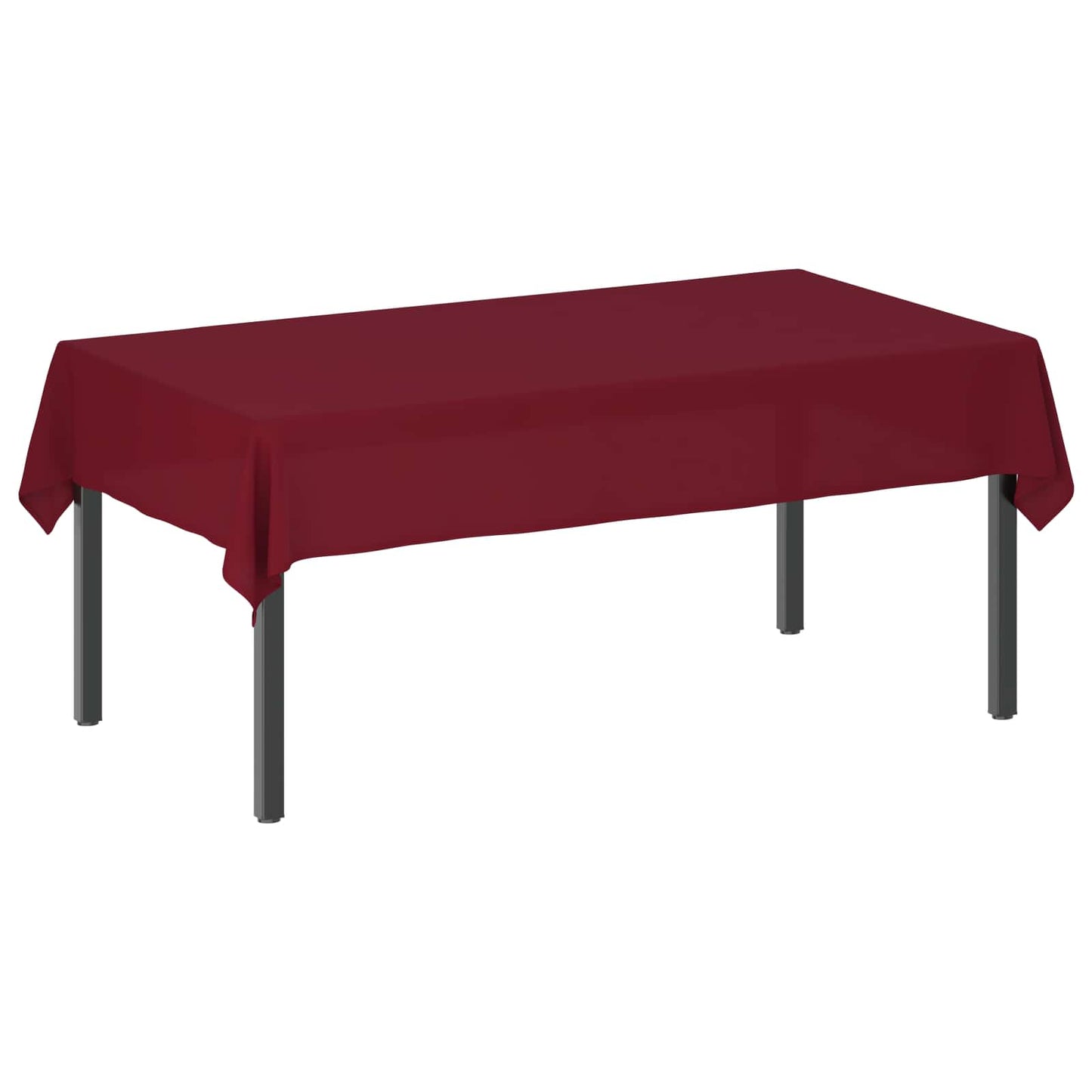Table Cloth Rectangular Wine Red 110 x 180 cm Polyester