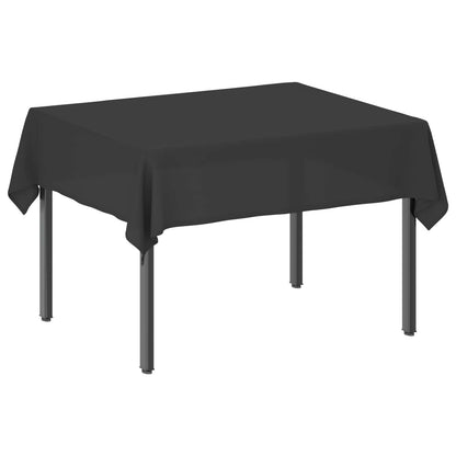 Table Cloth Rectangular Dark Grey 140 x 160 cm Polyester