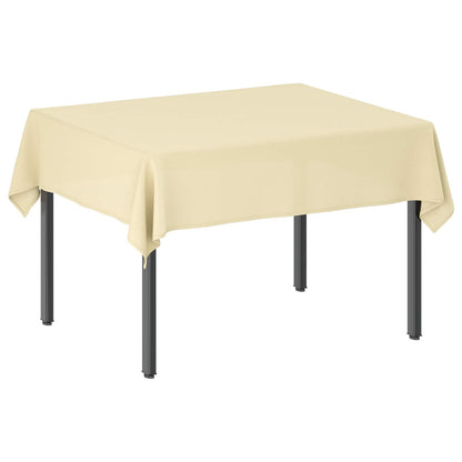 Table Cloth Rectangular Cream White 140 x 160 cm Polyester