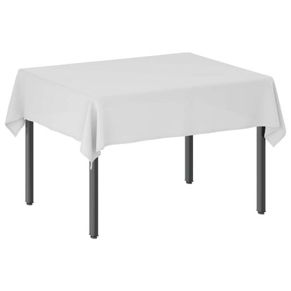 Table Cloth Rectangular White 140 x 160 cm Polyester