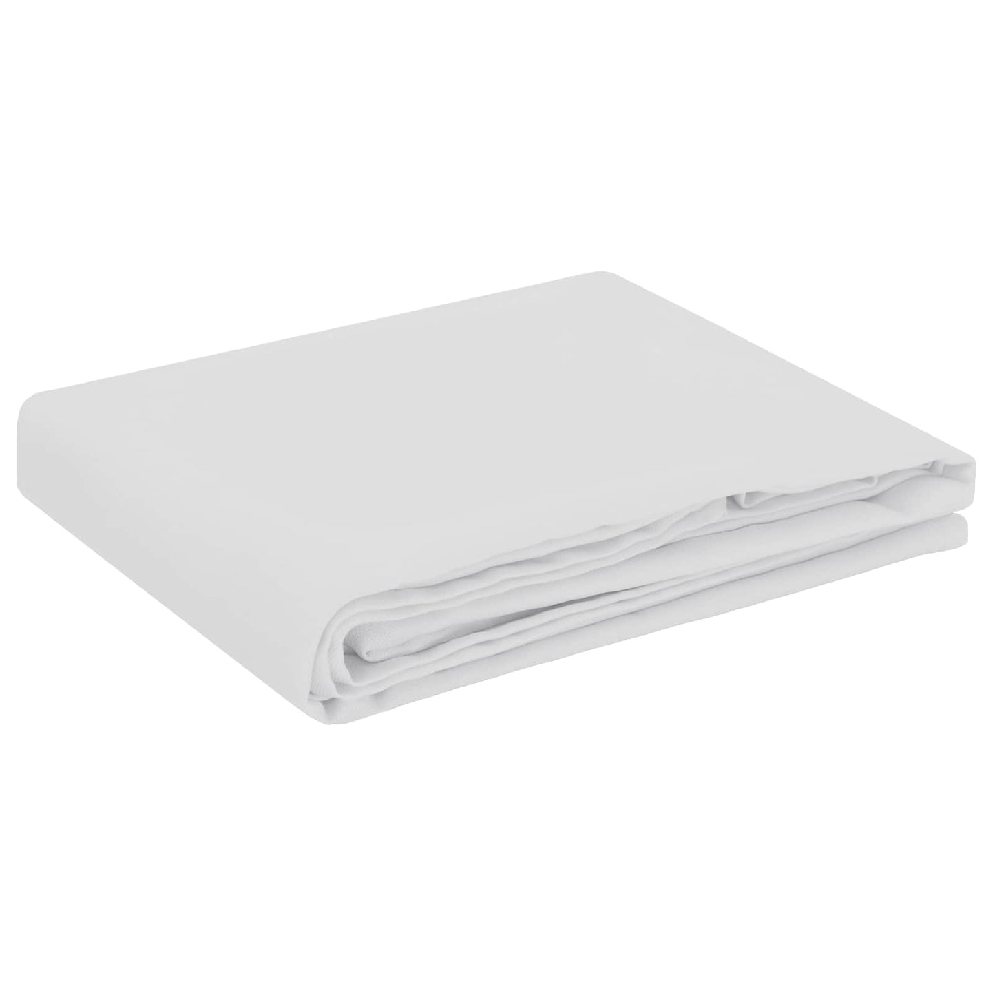 Table Cloth Rectangular White 140 x 160 cm Polyester