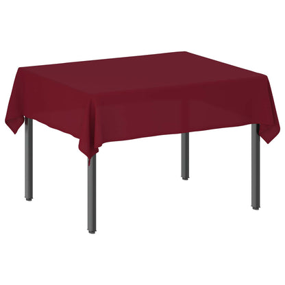 Table Cloth Rectangular Wine Red 140 x 180 cm Polyester