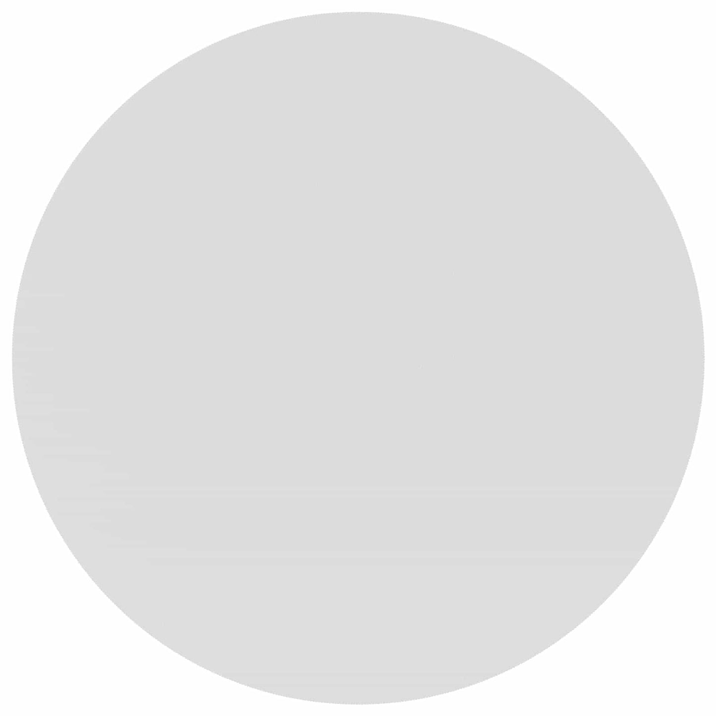 Table Cloth Round White Ø 140 cm Polyester