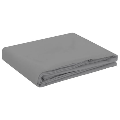 Table Cloth Round Light Grey Ø 180 cm Polyester