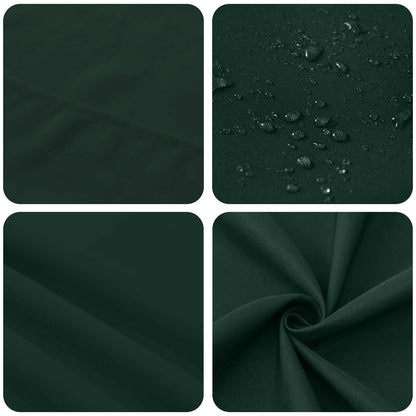Table Cloth Round Dark Green Ø 180 cm Polyester