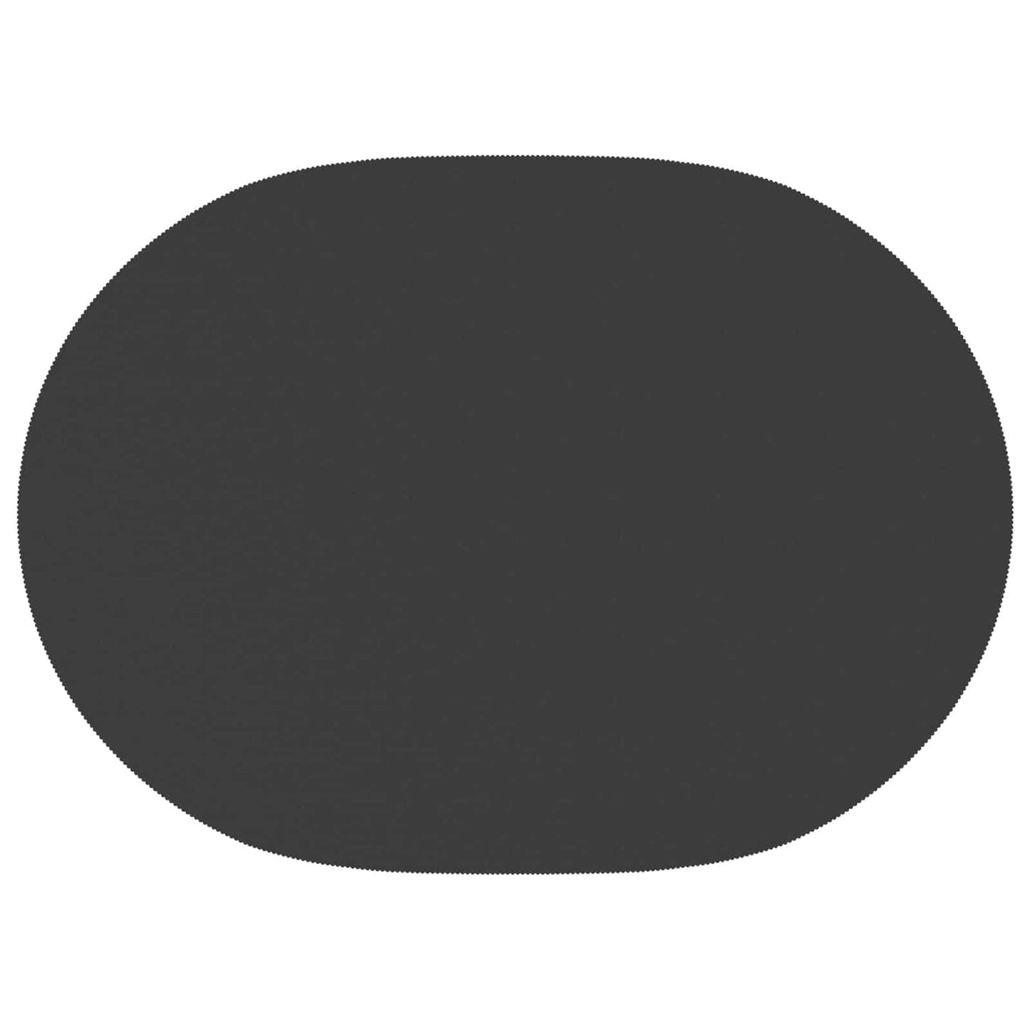 Table Cloth Oval Dark Grey 130 x 220 cm Polyester