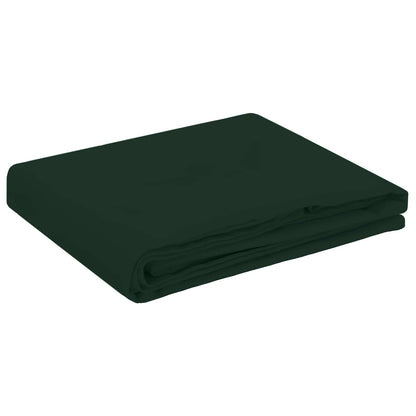 Table Cloth Oval Dark Green 160 x 220 cm Polyester