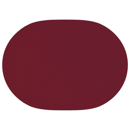 Table Cloth Oval Wine Red 160 x 220 cm Polyester
