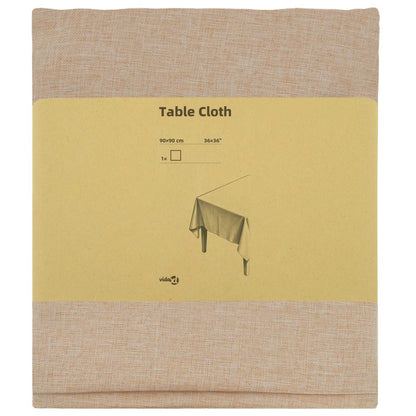 Table Cloth Square Beige 90 x 90 cm