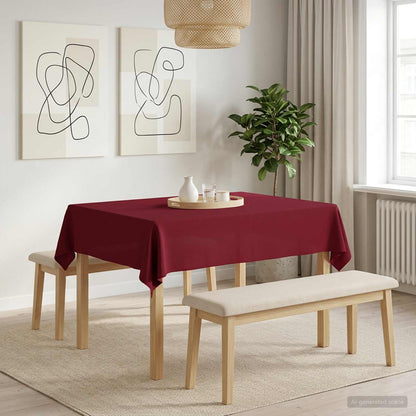 Table Cloth 5 pcs Rectangular Wine Red 140 x 160 cm