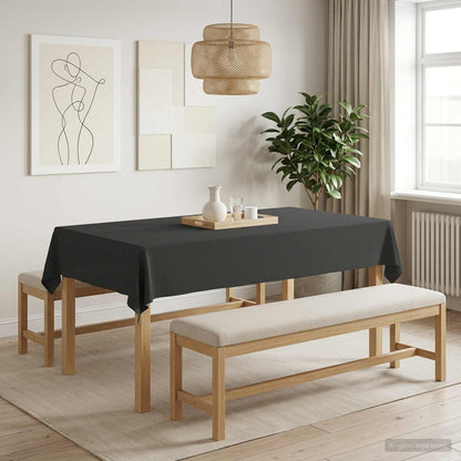 Table Cloth 5 pcs Rectangular Dark Grey 110 x 180 cm