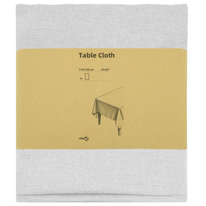 Table Cloth Rectangular White 110 x 160 cm