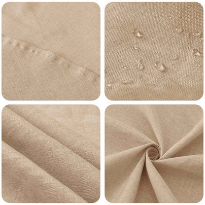 Table Cloth Square Beige 140 x 140 cm