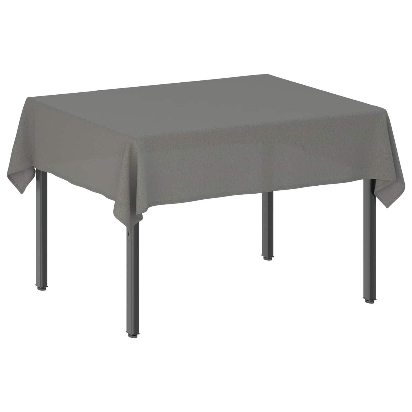Table Cloth Rectangular Light Grey 140 x 160 cm