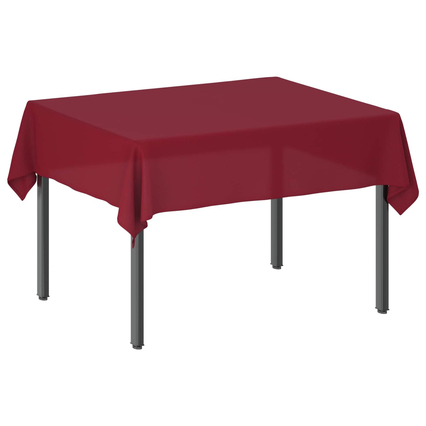 Table Cloth Rectangular Wine Red 140 x 160 cm
