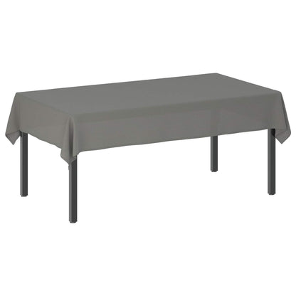 Table Cloth Rectangular Light Grey 140 x 200 cm