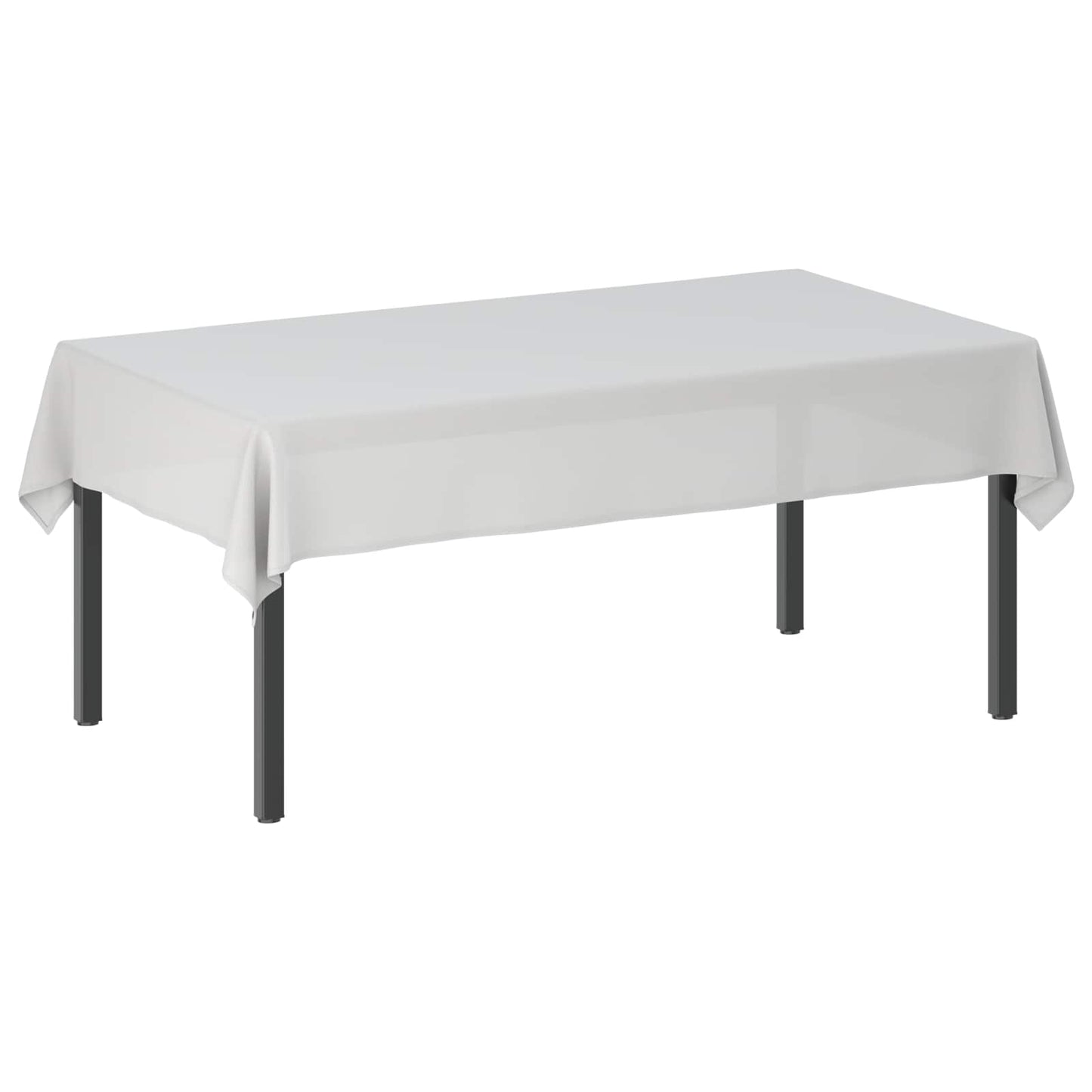 Table Cloth Rectangular White 140 x 220 cm