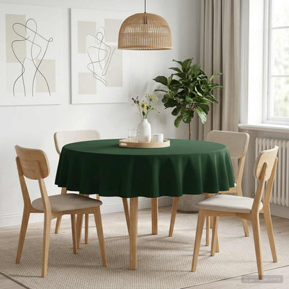 Table Cloth 5 pcs Round Dark Green Ø 160 cm