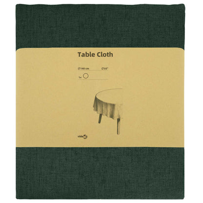 Table Cloth Round Dark Green Ø 140 cm
