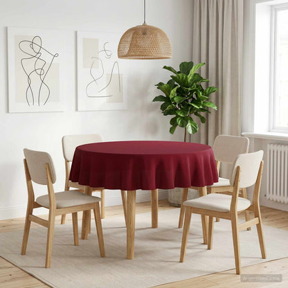 Table Cloth 5 pcs Round Wine Red Ø 180 cm