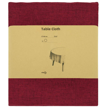 Table Cloth Round Wine Red Ø 140 cm