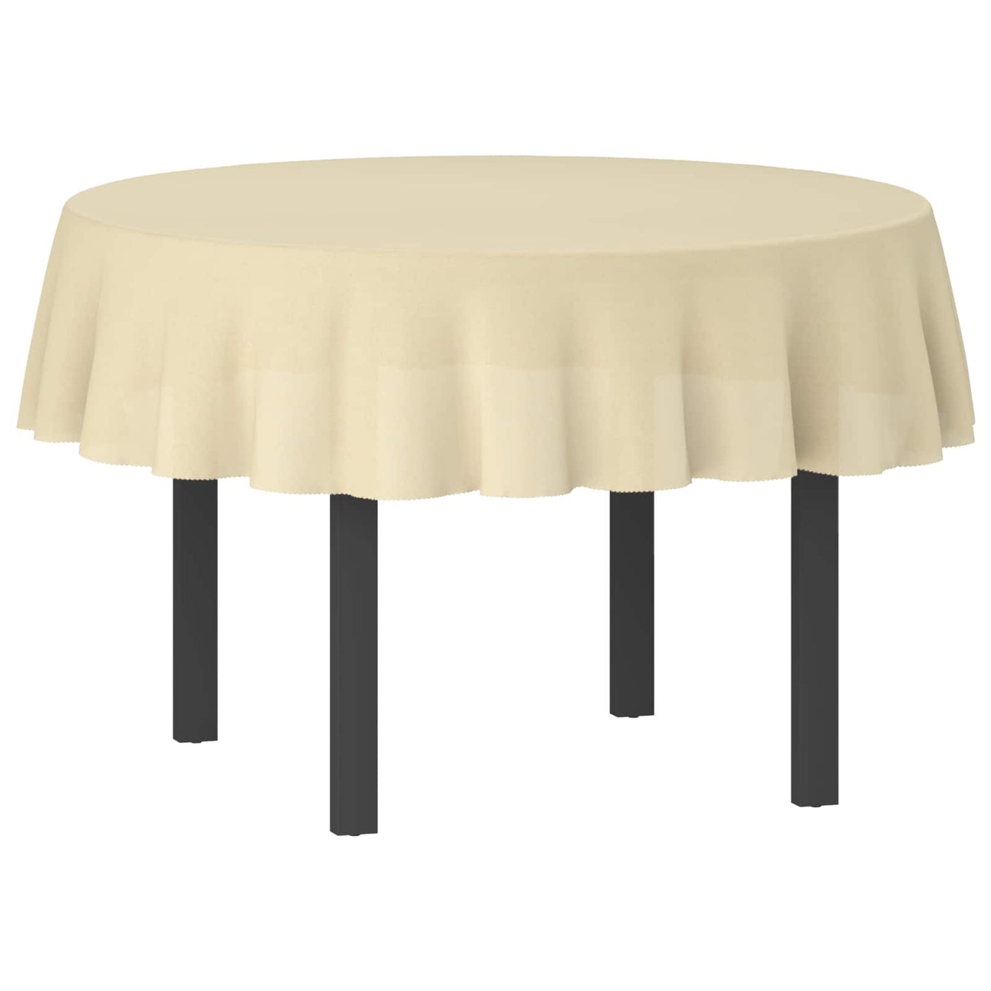 Table Cloth Round Cream White Ø 180 cm