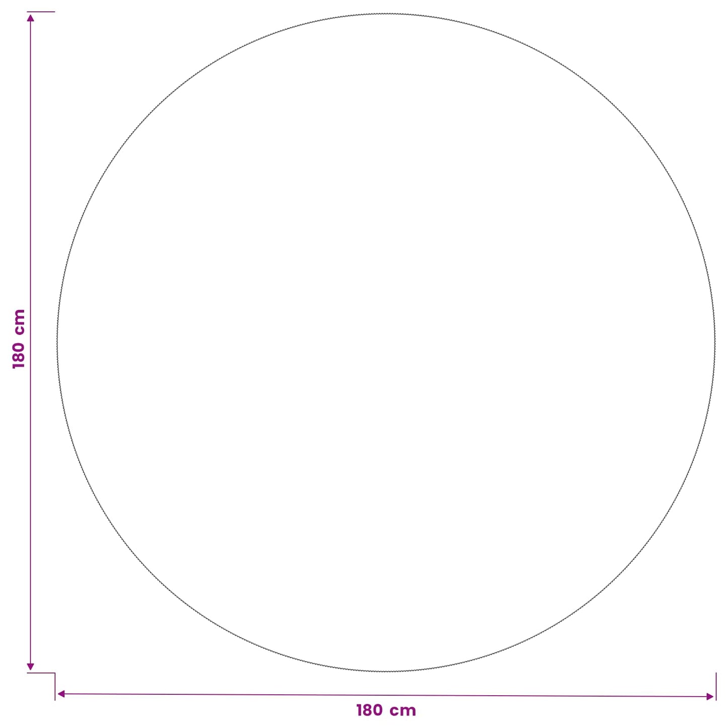 Table Cloth Round Cream White Ø 180 cm