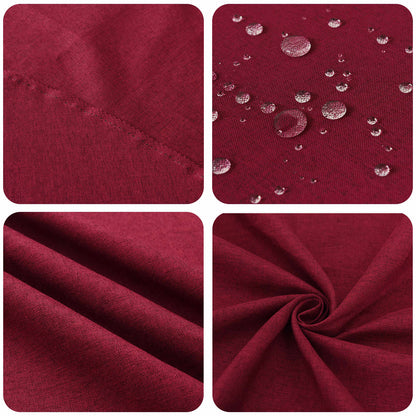 Table Cloth Oval Wine Red 130 x 180 cm
