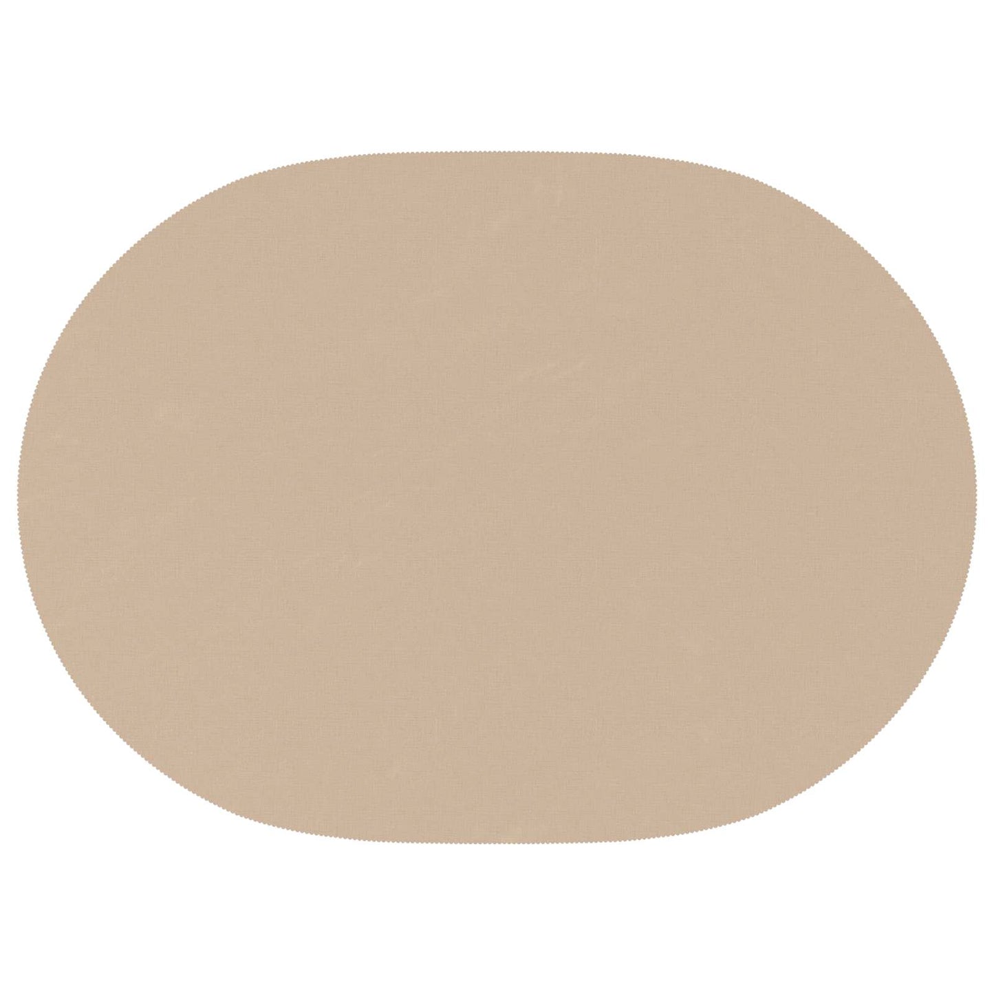 Table Cloth Oval Beige 130 x 220 cm