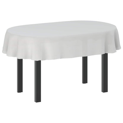Table Cloth Oval White 130 x 220 cm