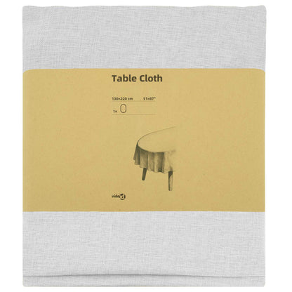 Table Cloth Oval White 130 x 220 cm