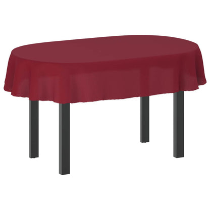 Table Cloth Oval Wine Red 160 x 220 cm