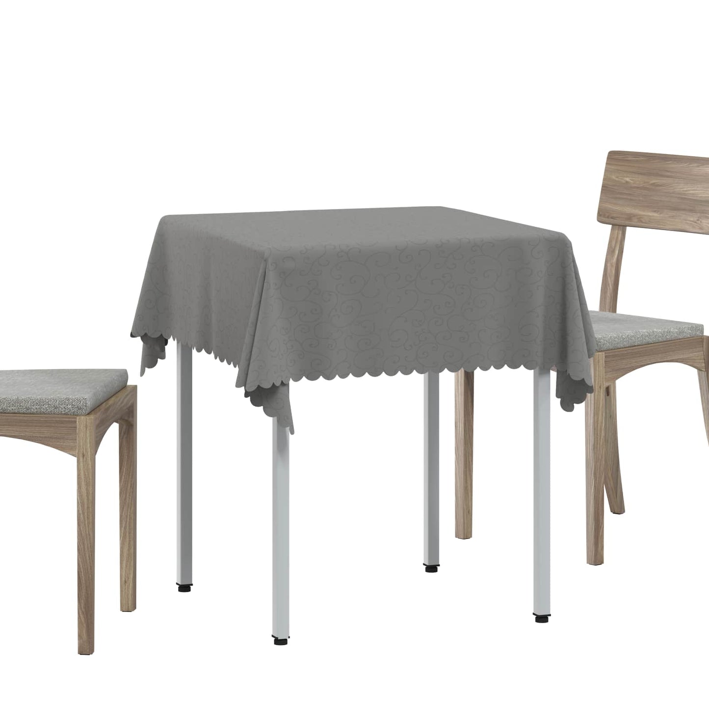 Table Cloth Square Light Grey 90 x 90 cm