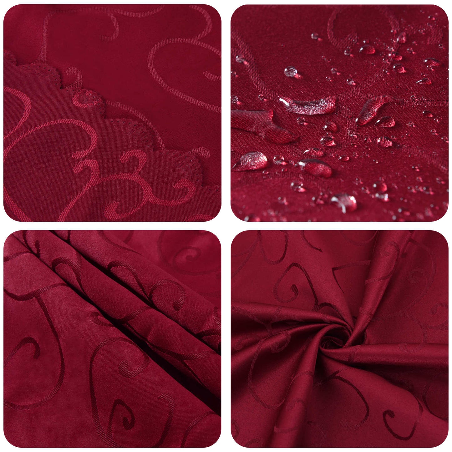 Table Cloth Square Wine Red 90 x 90 cm