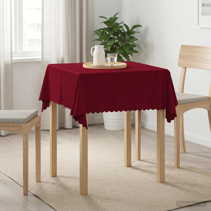Table Cloth 5 pcs Square Wine Red 110 x 110 cm