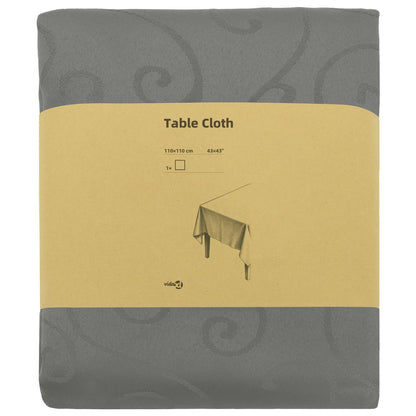 Table Cloth Square Light Grey 110 x 110 cm