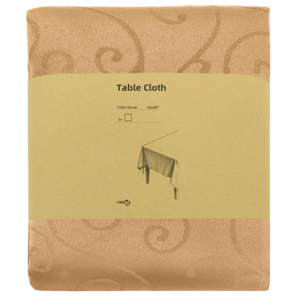 Table Cloth Square Beige 110 x 110 cm
