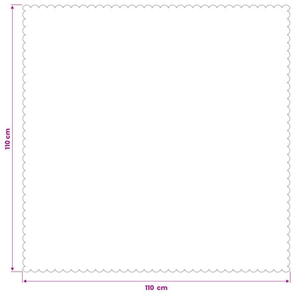 Table Cloth Square Beige 110 x 110 cm