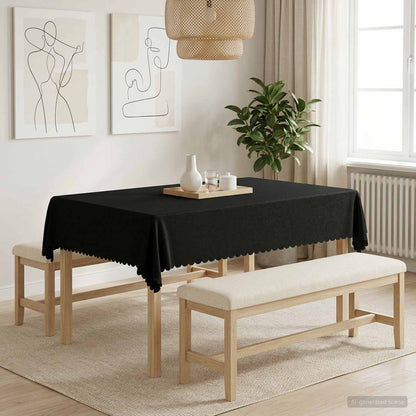 Table Cloth 5 pcs Rectangular Dark Grey 140 x 180 cm
