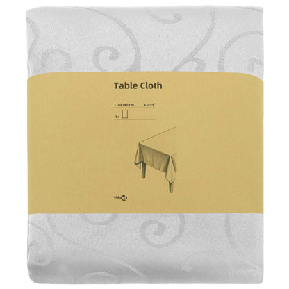 Table Cloth Rectangular White 110 x 140 cm