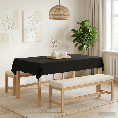 Table Cloth 5 pcs Rectangular Dark Grey 140 x 260 cm