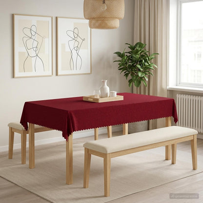 Table Cloth 5 pcs Rectangular Wine Red 110 x 180 cm