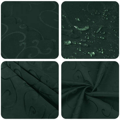 Table Cloth Rectangular Dark Green 110 x 180 cm