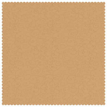 Table Cloth Rectangular Beige 140 x 140 cm