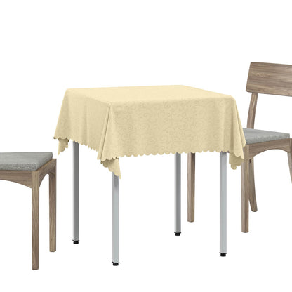 Table Cloth Rectangular Cream White 140 x 140 cm