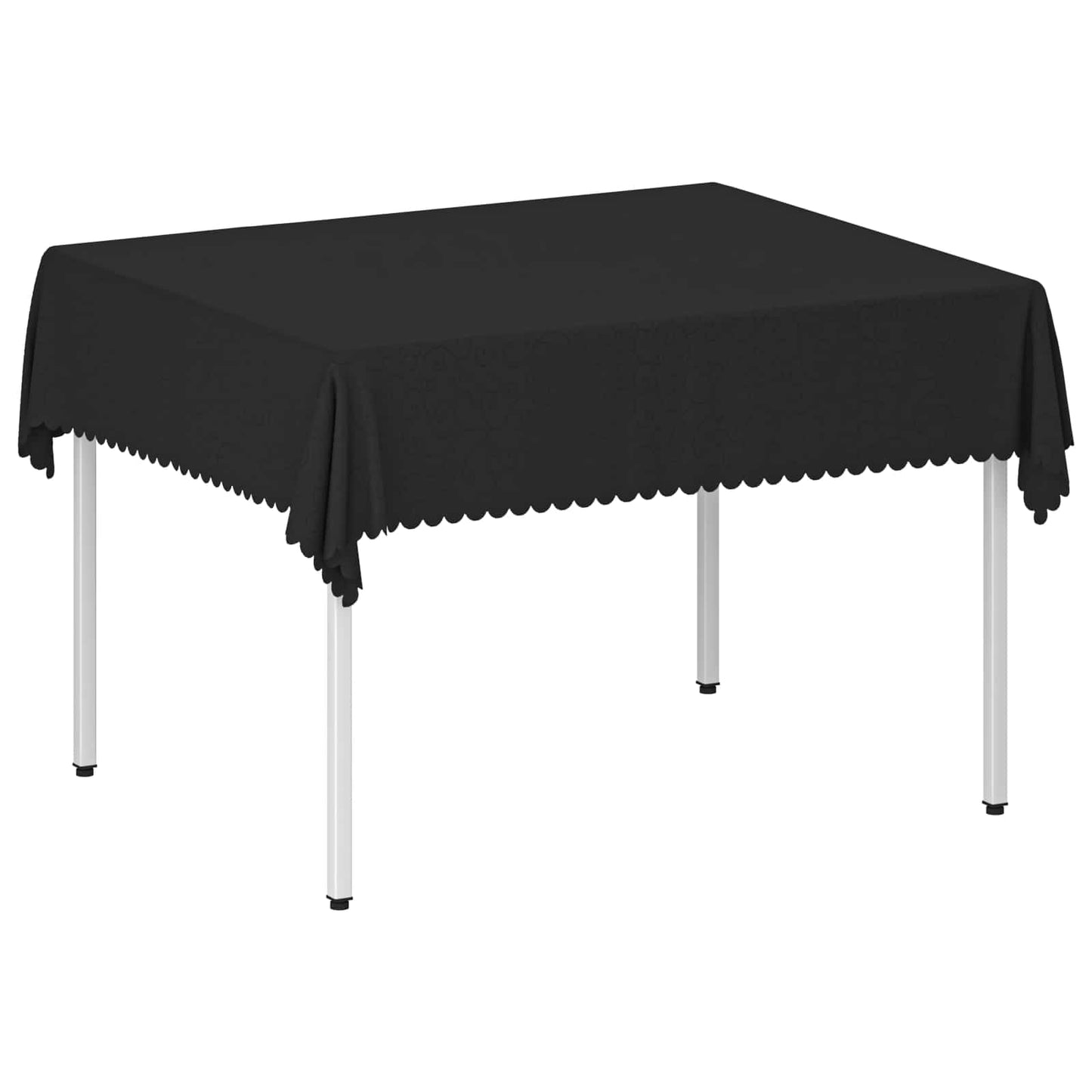 Table Cloth Rectangular Dark Grey 140 x 180 cm