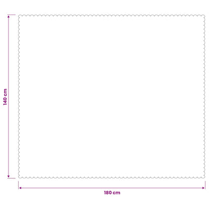 Table Cloth Rectangular White 140 x 180 cm