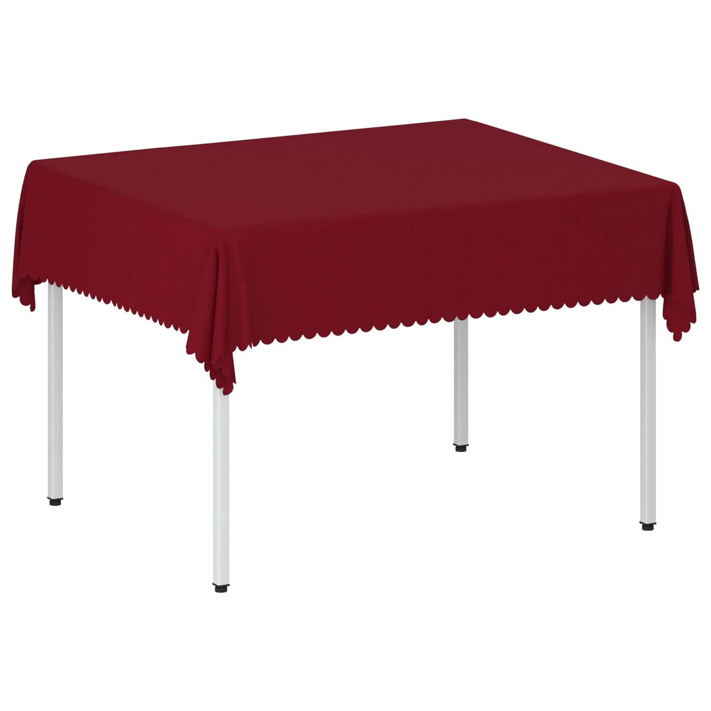 Table Cloth Rectangular Wine Red 140 x 180 cm
